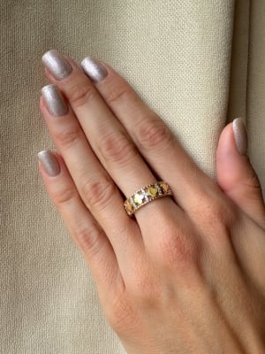 Złoty pierścionek 585 OBRĄCZKA KONICZYNKA - miniatura 2