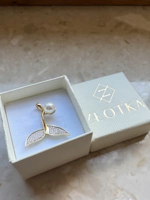 Złota zawieszka próba 585 OGON SYRENY - miniatura 3