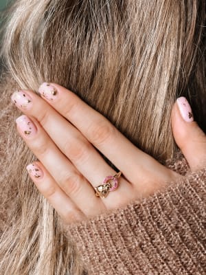 Złoty pierścionek 585 PANTERA CYRKONIE - miniatura 2