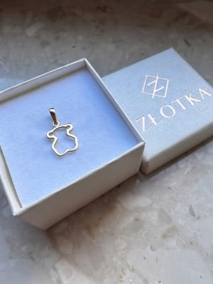 Złota zawieszka próba 585 MIŚ - miniatura 3