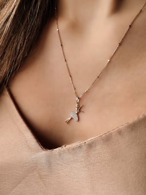 Złota zawieszka próba 585 BALETNICA - miniatura 2