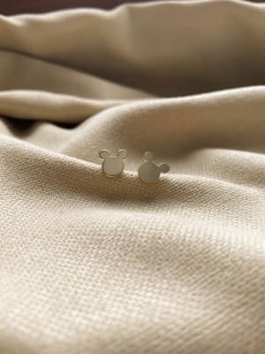 Złote kolczyki 333 MYSZKA MICKEY - miniatura 3