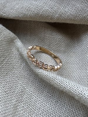 Złoty pierścionek 585 SERDUSZKA R.17 - miniatura 1