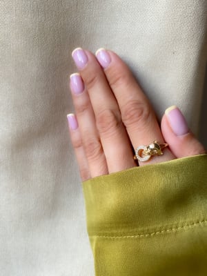 Złoty pierścionek 585 PANTERA CYRKONIE R.17 - miniatura 2