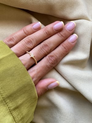 Złoty pierścionek 585 GWIAZDKA R.16 - miniatura 3