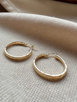 Złote kolczyki 585 KÓŁKA - miniatura 1