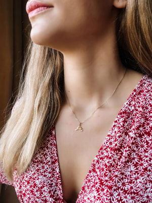 Złota zawieszka próba 585 LOVE - miniatura 2