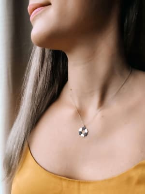 Złoty naszyjnik 585 KÓŁKO SERDUSZKA - miniatura 3