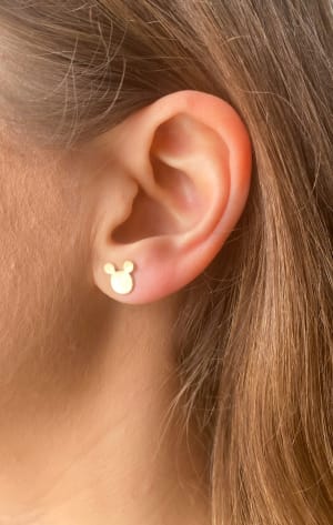 Złote kolczyki 333 MYSZKA MICKEY - miniatura 4