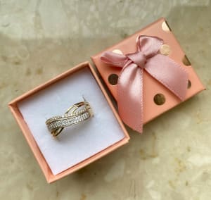 Złoty pierścionek SPLOT X CYRKONIE 333 - miniatura 6