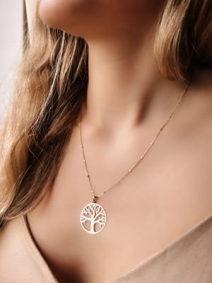 Złota zawieszka próba 585 DRZEWKO - miniatura 2