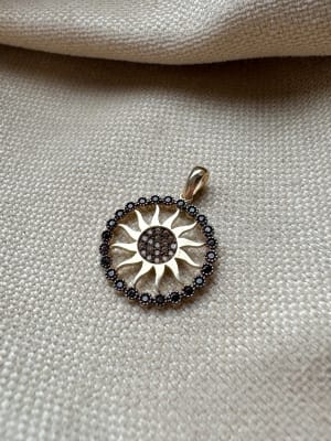 Złota zawieszka próba 585 SŁOŃCE - miniatura 1