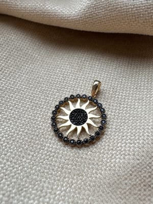 Złota zawieszka próba 585 SŁOŃCE - miniatura 1