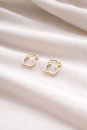 Złote kolczyki 585 MIŚ, MISIE - miniatura 1