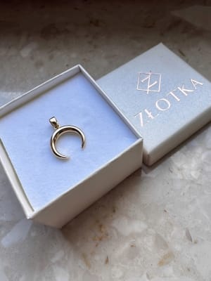 Złota zawieszka próba 585 KSIĘŻYC - miniatura 3