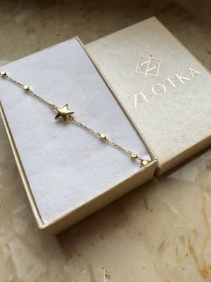 Złota bransoletka 585 GWIAZDKA - miniatura 2