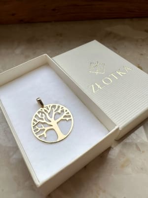 Złota zawieszka próba 585 DRZEWKO - miniatura 3