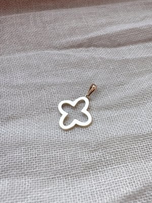 Złota zawieszka próba 585 KONICZYNKA, KWIATEK - miniatura 1