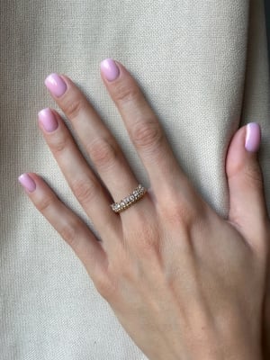 Złoty pierścionek 585 KORONA Z CYRKONIAMI - miniatura 2