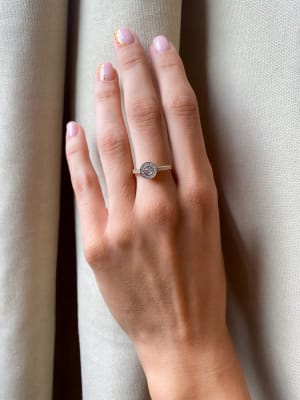 Złoty pierścionek 585 DUŻA CYRKONIA - miniatura 3