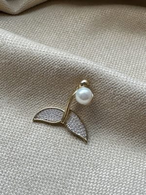 Złota zawieszka próba 585 OGON SYRENY - miniatura 1