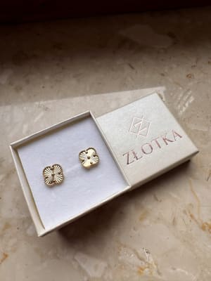 Złote kolczyki 585 KONICZYNKI - miniatura 3