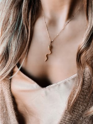 Złota zawieszka 585 WĄŻ - miniatura 2