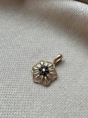 Złota zawieszka próba 585 KWIATEK - miniatura 1