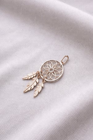 Złota zawieszka próba 585 ŁAPACZ SNÓW - miniatura 1