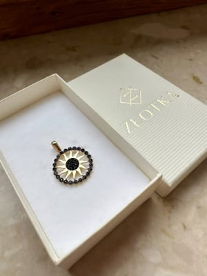 Złota zawieszka próba 585 SŁOŃCE - miniatura 3