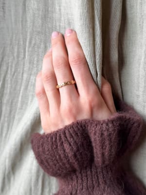 Złoty pierścionek 585 OCZKA - miniatura 2