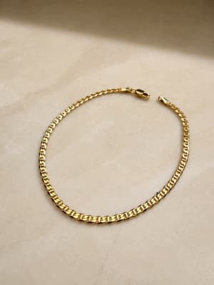 Złota bransoletka 585 SPLOT GUCCI PŁASKI, MARINA DŁ. 19,5 CM - miniatura 1