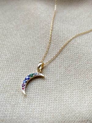 Złoty naszyjnik 585 KSIĘŻYC - miniatura 1