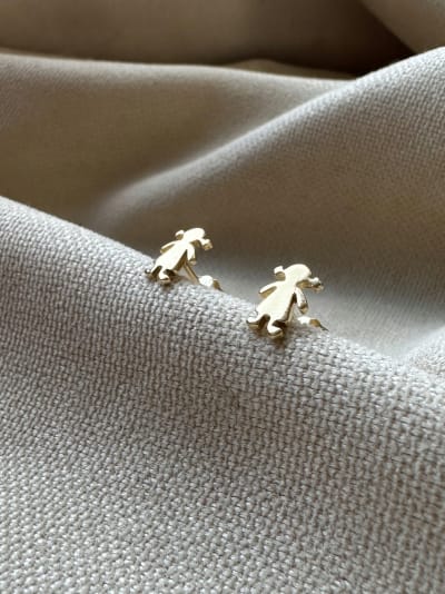 Złote kolczyki 585 DZIEWCZYNKI