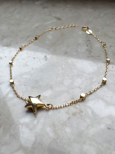 Złota bransoletka 585 GWIAZDKA