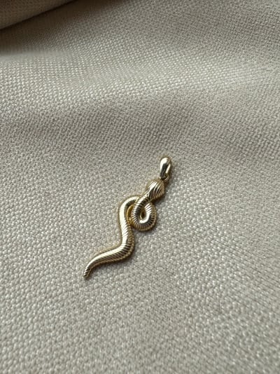 Złota zawieszka próba 585 WĄŻ