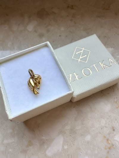 Złota zawieszka próba 585 PANTERA, KOT