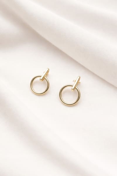 Złote kolczyki 585 KÓŁKA WISZĄCE