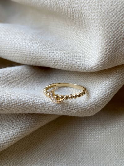 Złoty pierścionek 585 KSIĘŻYC