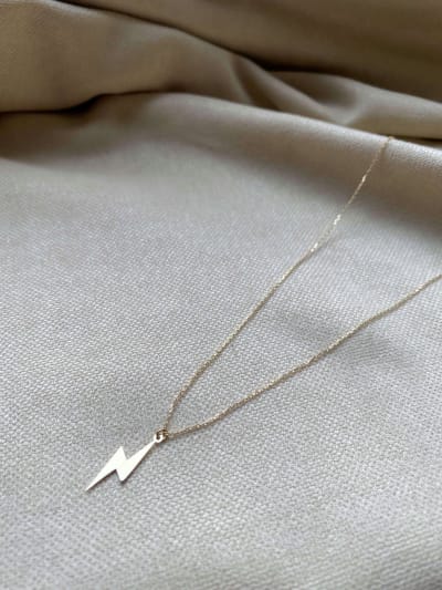 Złoty naszyjnik 585 BŁYSKAWICA, PIORUN