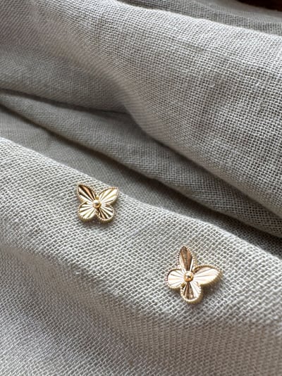 Złote kolczyki 585 MOTYLKI