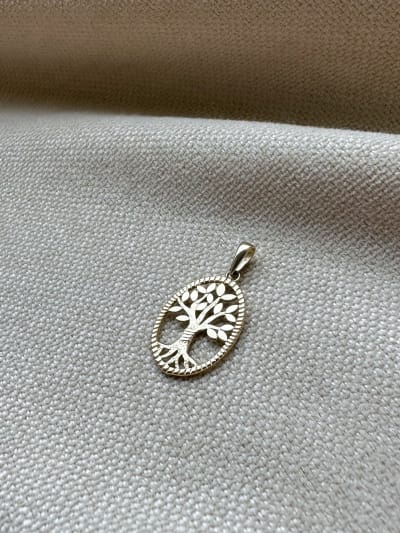 Złota zawieszka próba 585 MEDALION DRZEWO