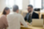 Mortgage lending speaking to home buyers