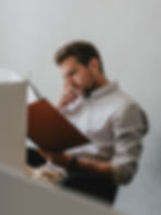 Man reading a book