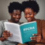 Couple reading a FCRA book