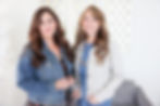 Stephanie Black and Kim Mozes sisters who started an AI credit repair CRM software posing for a picture together