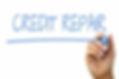 Credit Repair being written in marker