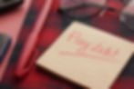 Pay Debt on sticky note