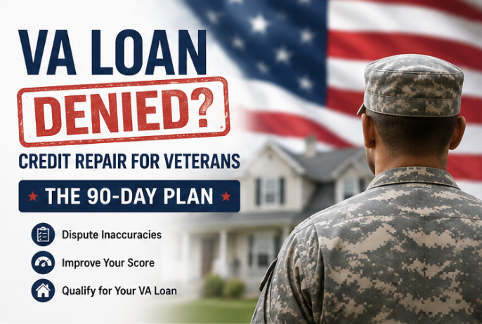 VA Loan Denied Due to Credit? The 90-Day Credit Repair Plan Veterans Are Using to Get Approved