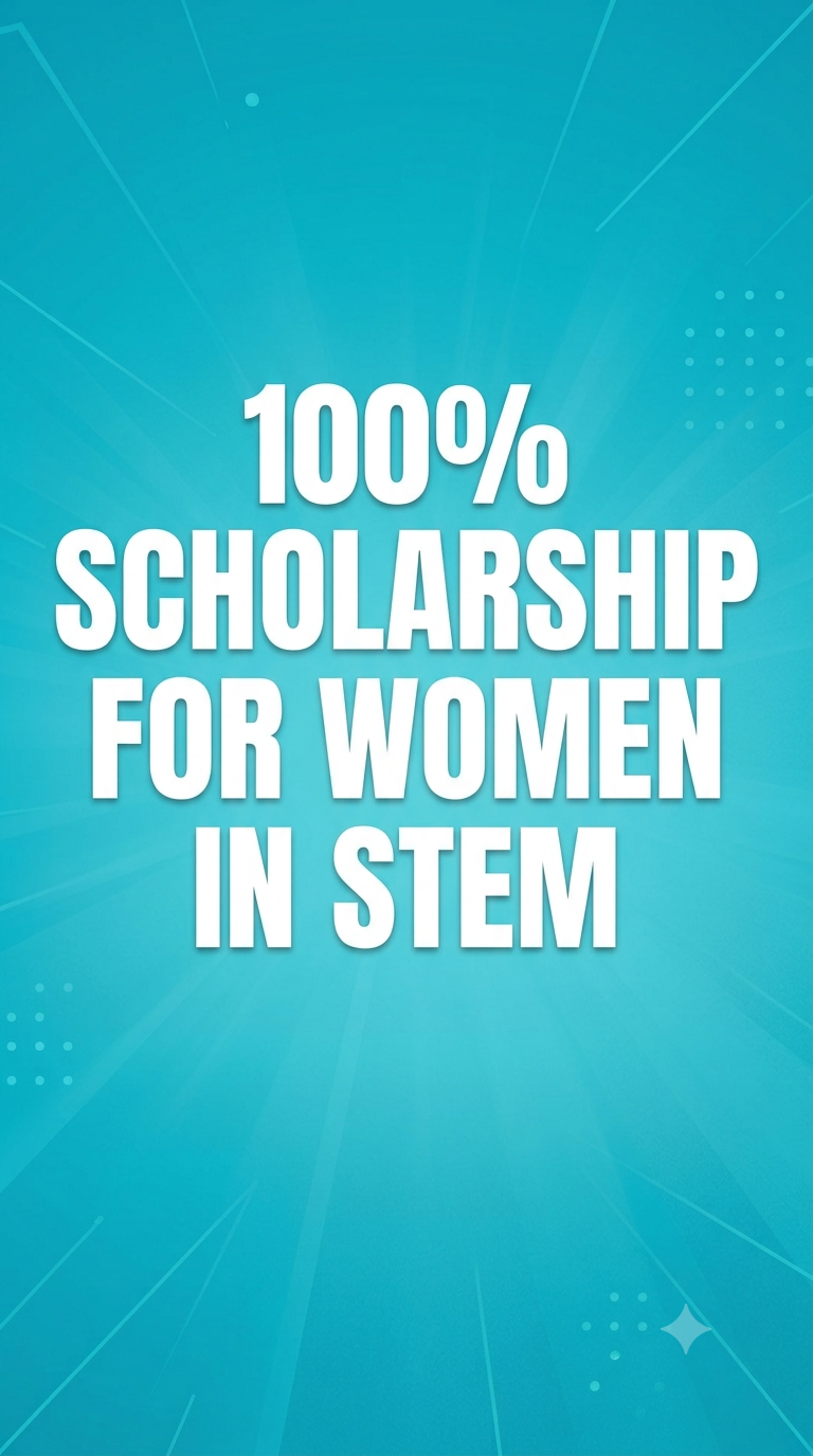 100% scholarship for women in STEM